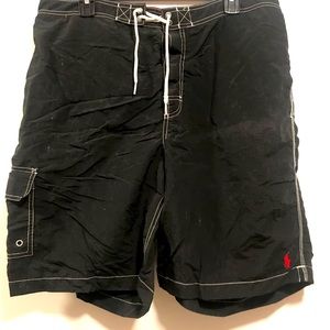 Polo Ralph Lauren swim shorts black with red accents XL